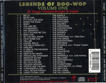Various : Legends Of Doo-Wop - Volume One (CD, Comp)