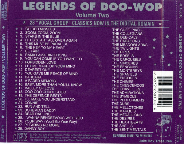 Various : Legends Of Doo-Wop / Volume Two (CD, Comp)