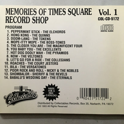 Various : Memories Of Times Square Record Shop Vol. 1 (CD, Comp)