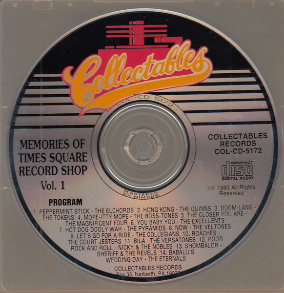 Various : Memories Of Times Square Record Shop Vol. 1 (CD, Comp)