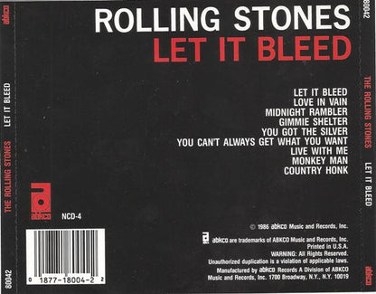 The Rolling Stones : Let It Bleed (CD, Album, RE, RM, Dis)