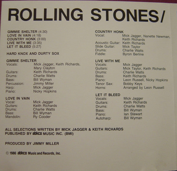 The Rolling Stones : Let It Bleed (CD, Album, RE, RM, Dis)