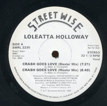 Loleatta Holloway : Crash Goes Love (12", Promo)