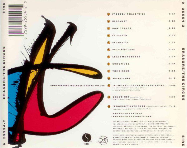Erasure : The Circus (CD, Album, SRC)