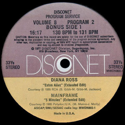 Various : Volume 8 Program 2 (2x12", P/Mixed)