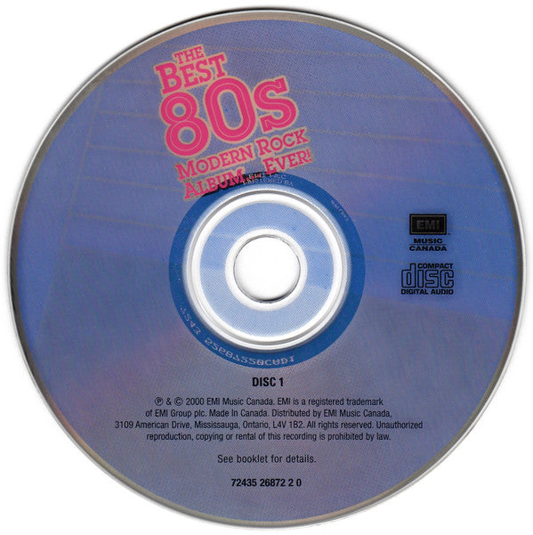 Various : The Best 80s Modern Rock Album... Ever! (2xCD, Comp, RM)