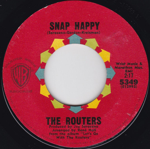 The Routers : Sting Ray / Snap Happy (7", Single, Styrene, Bri)