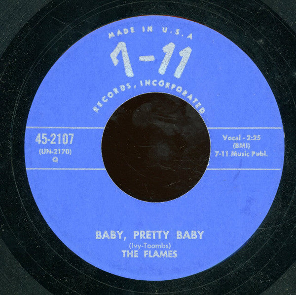 The Hollywood Flames : Baby, Pretty Baby / Together (7", Unofficial)