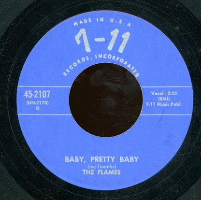 The Hollywood Flames : Baby, Pretty Baby / Together (7", Unofficial)