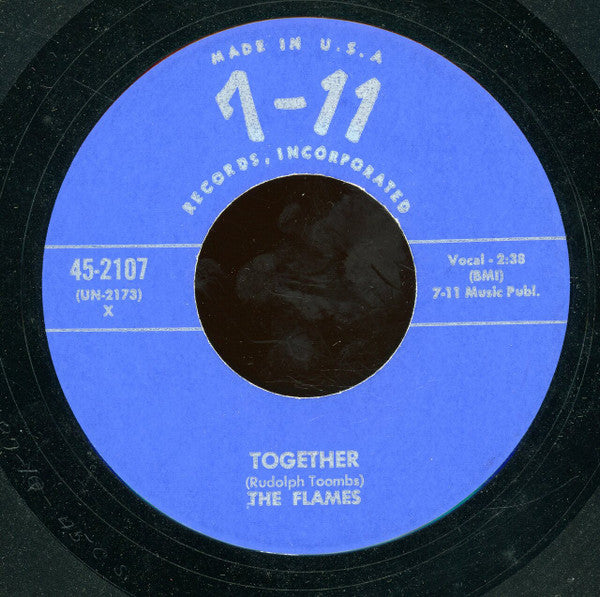 The Hollywood Flames : Baby, Pretty Baby / Together (7", Unofficial)