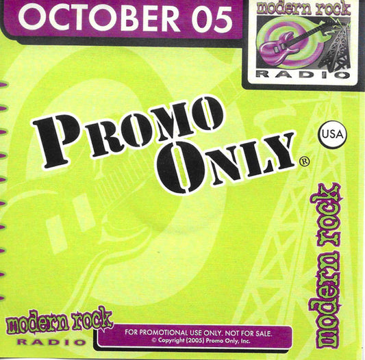 Various : Promo Only Modern Rock Radio: October 05 (CD, Comp, Promo)