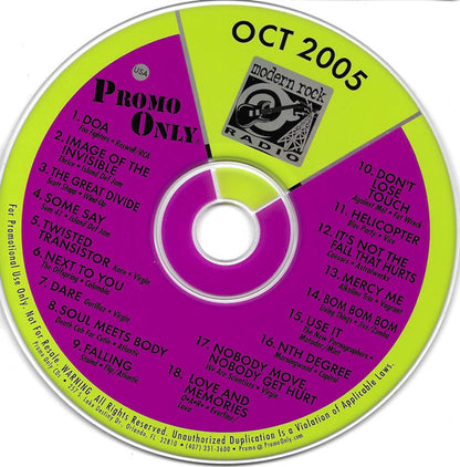 Various : Promo Only Modern Rock Radio: October 05 (CD, Comp, Promo)