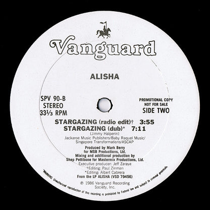 Alisha : Stargazing (12", Promo)