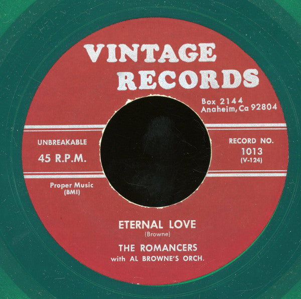 The Romancers (10) : Eternal Love / You Win Again (7", Gre)