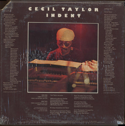 Cecil Taylor : Indent (LP, Album, RE)
