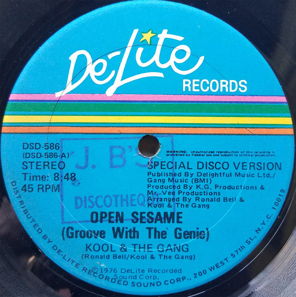 Kool & The Gang : Open Sesame (Groove With The Genie) / Love & Understanding (Come Together) (12", RP, Blu)