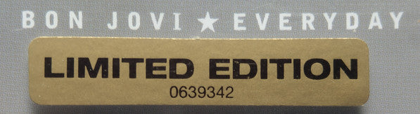 Bon Jovi : Everyday (CD, Single, Ltd)