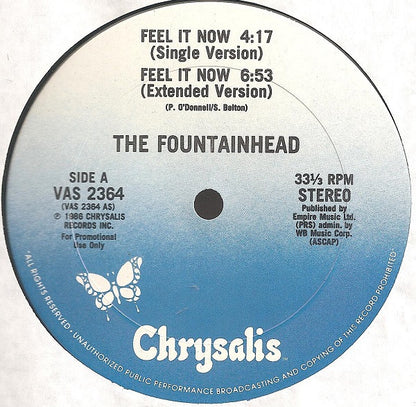 The Fountainhead : Feel It Now / Rhythm Method (12", Single, Promo)