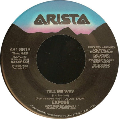 Exposé : Tell Me Why (7", Single)
