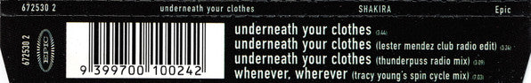 Shakira : Underneath Your Clothes (CD, Single)