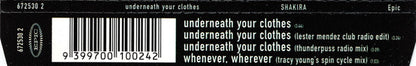 Shakira : Underneath Your Clothes (CD, Single)