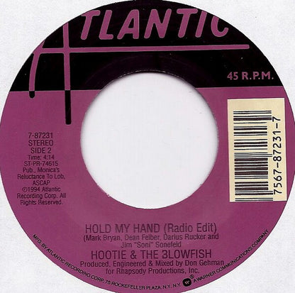 Hootie & The Blowfish : Let Her Cry / Hold My Hand  (7", Single, Spe)