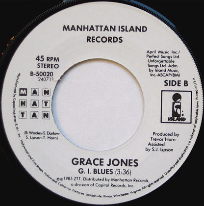 Grace Jones : Slave To The Rhythm (7")