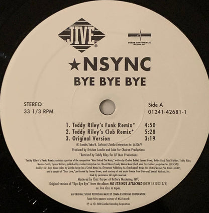 *NSYNC : Bye Bye Bye (The Remixes) (12")
