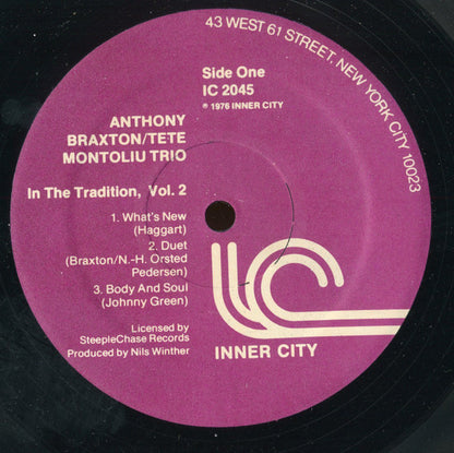 Anthony Braxton : In The Tradition Volume 2 (LP, RE)