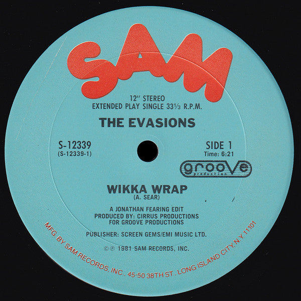 The Evasions : Wikka Wrap (12", Single)
