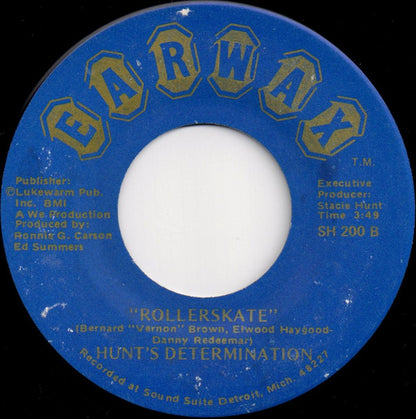 Hunt's Determination : She's On My Mind (7")