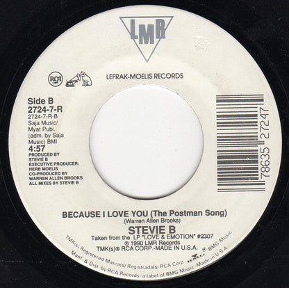 Stevie B : Because I Love You (The Postman Song) (7", Single)