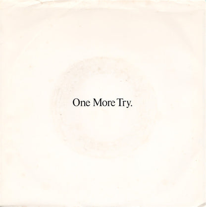George Michael : One More Try (7", Single, Promo, Styrene)