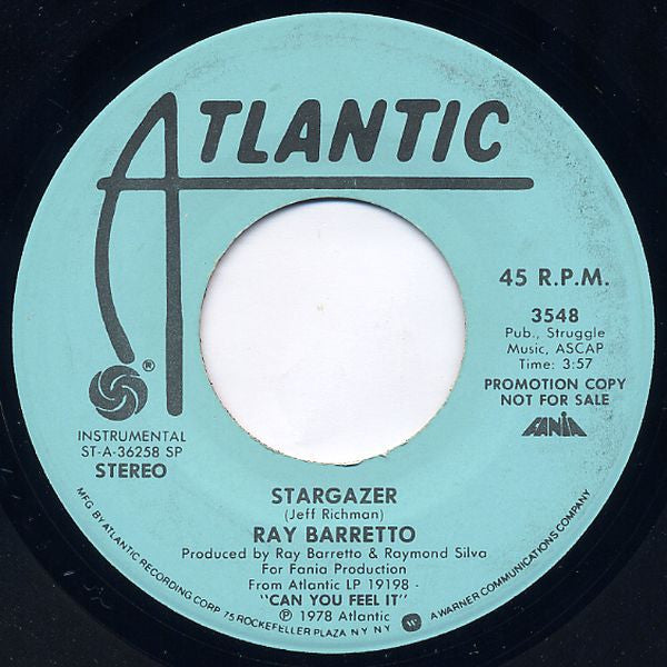 Ray Barretto : Stargazer (7", Mono, Promo)