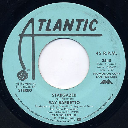 Ray Barretto : Stargazer (7", Mono, Promo)