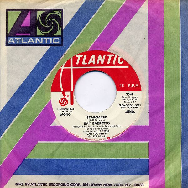 Ray Barretto : Stargazer (7", Mono, Promo)