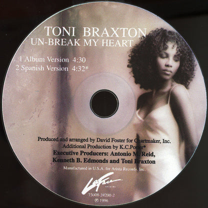 Toni Braxton : Un-Break My Heart (CD, Single)
