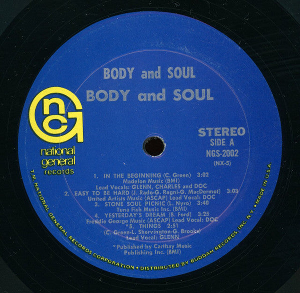 Body And Soul (6) : Body And Soul (LP, Album)