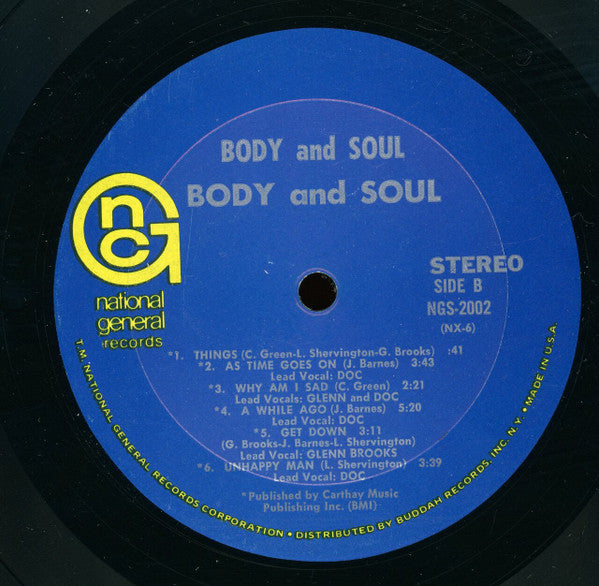 Body And Soul (6) : Body And Soul (LP, Album)