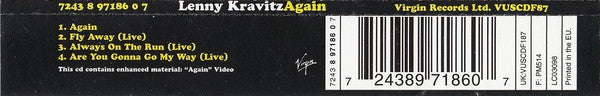 Lenny Kravitz : Again (CD, Single, Enh)