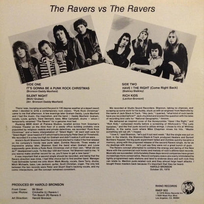 The Ravers (2) vs The Ravers (5) : (It's Gonna Be A) Punk Rock Christmas / Silent Night (12", EP, Cle)