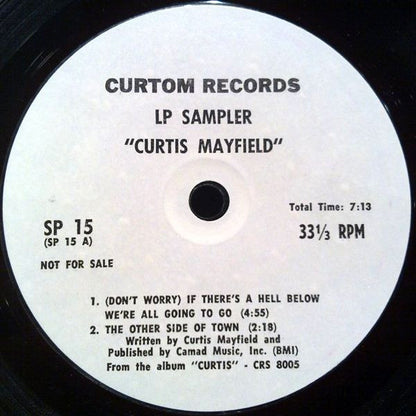 Curtis Mayfield : Curtis Mayfield (LP Sampler) (7", Promo, Smplr)