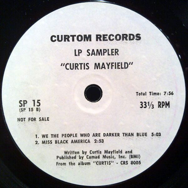 Curtis Mayfield : Curtis Mayfield (LP Sampler) (7", Promo, Smplr)