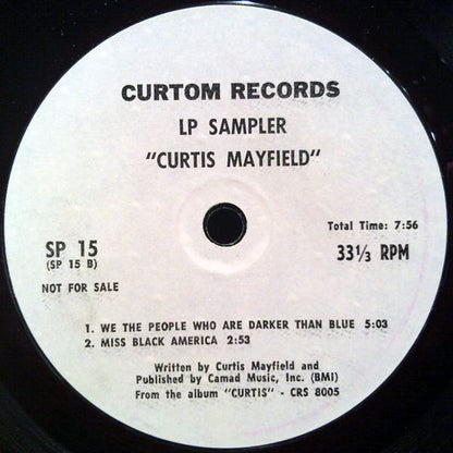 Curtis Mayfield : Curtis Mayfield (LP Sampler) (7", Promo, Smplr)