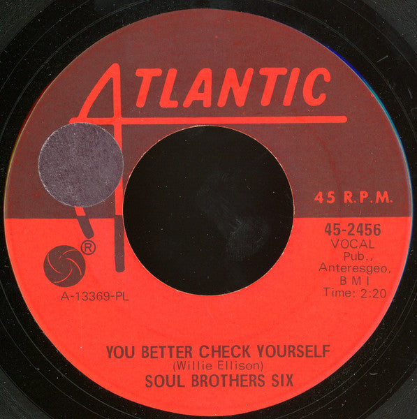 Soul Brothers Six : You Better Check Yourself (7", Single, PL )