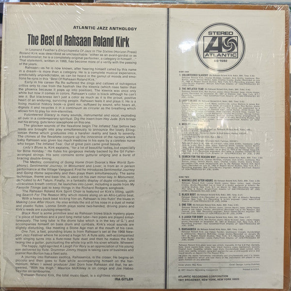 Roland Kirk : The Best Of Rahsaan Roland Kirk (LP, Comp)