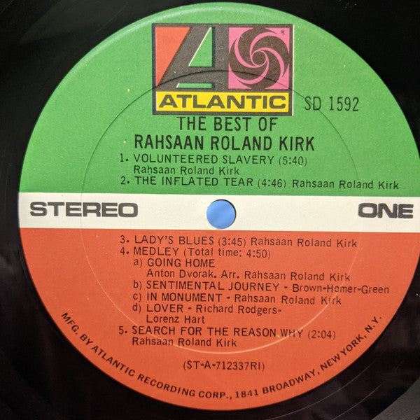 Roland Kirk : The Best Of Rahsaan Roland Kirk (LP, Comp)