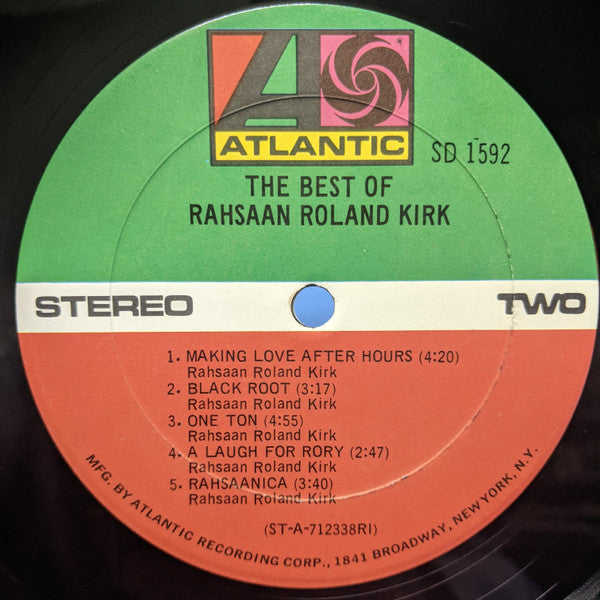 Roland Kirk : The Best Of Rahsaan Roland Kirk (LP, Comp)
