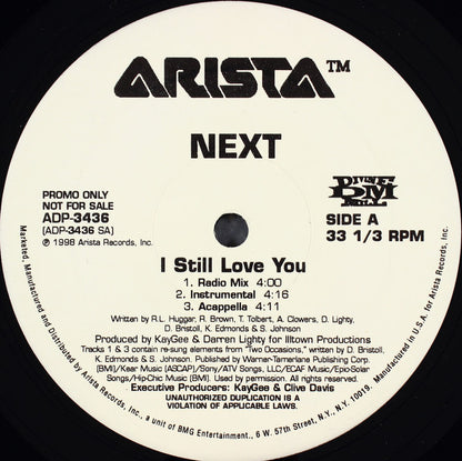 Next (2) : I Still Love You (12", Promo)