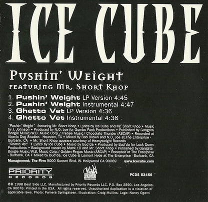 Ice Cube : Pushin' Weight (CD, Single)